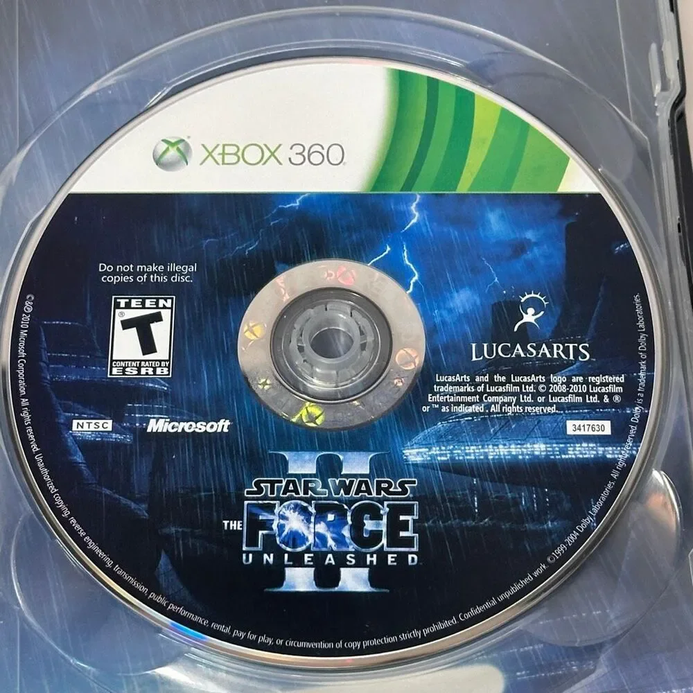 Star Wars: The Force Unleashed II Limited Edition Steelbook Videogame Xbox 360